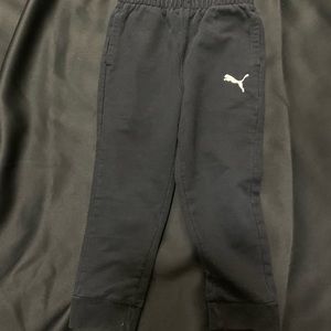 Boys Black US4 Puma Sweat Pants